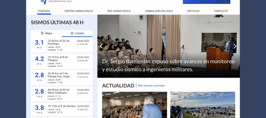 Nuevo sitio web del CSN permitirá revisar en línea los últimos sismos ocurridos en el país